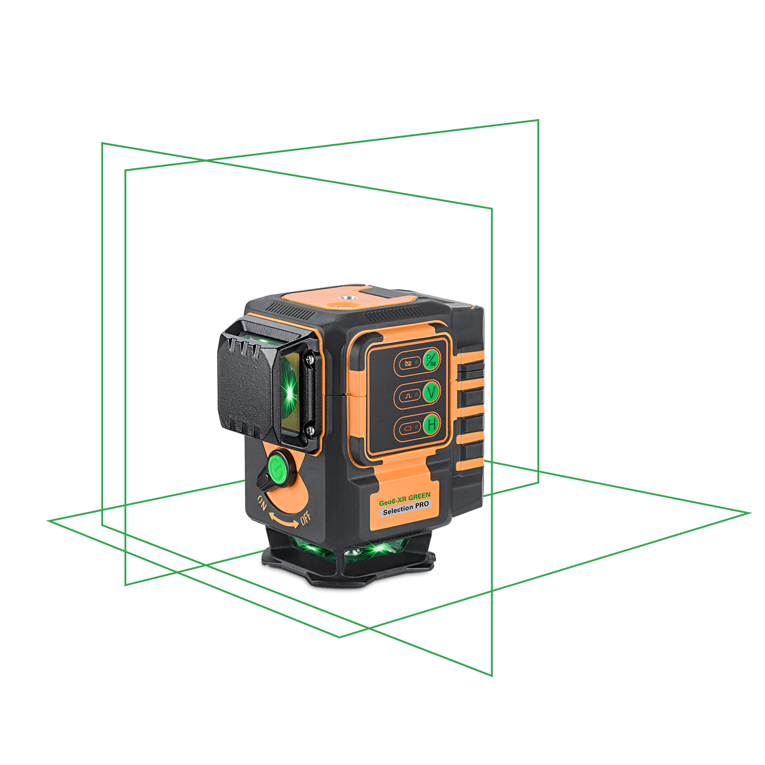 Test du niveau laser ligne vert Geo Fennel GEO6X SP GREEN KIT 360° x 3 -  Zone Outillage